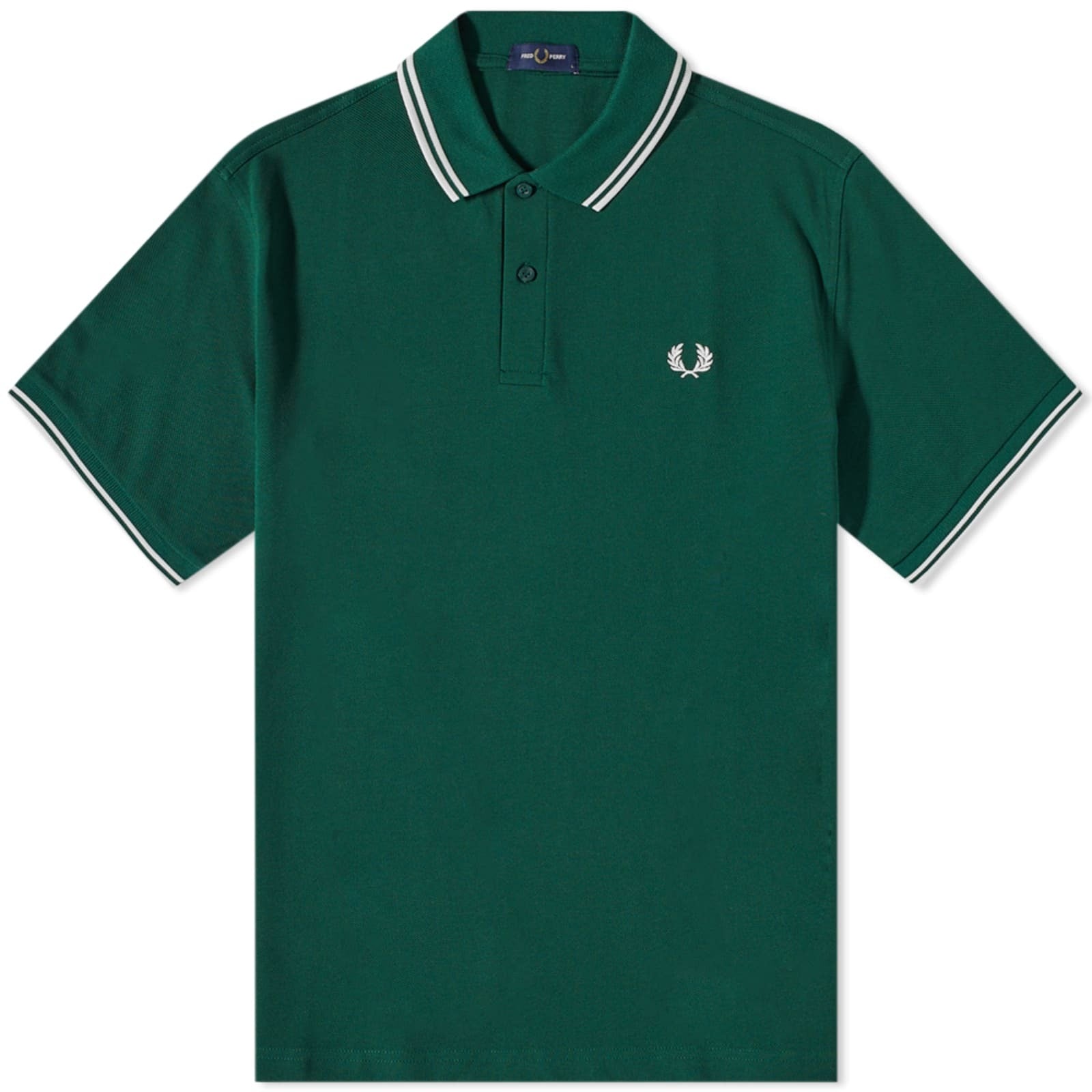 Fred Perry Mens Twin Tipped Short Sleeve Polo Shirt Green XXL