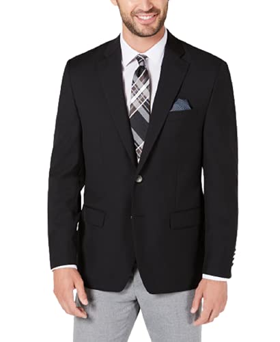 Lauren Ralph Lauren Mens Classic Fit Sport Coat Blazer Black 44R