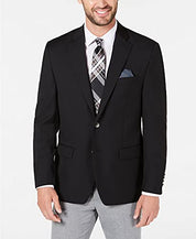 Lauren Ralph Lauren Mens Classic Fit Sport Coat Blazer Black 44R