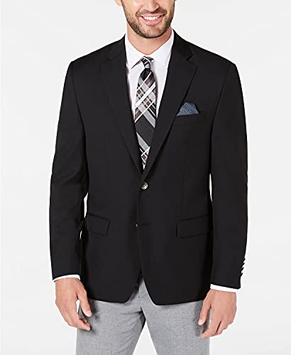 Lauren Ralph Lauren Mens Classic Fit Sport Coat Blazer Black 44R