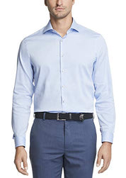 Van Heusen Men's Stain Shield Slim Fit Dress Shirt  Sky Blue  Size 16- 6 1/2 34 35