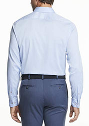 Van Heusen Men's Stain Shield Slim Fit Dress Shirt  Sky Blue  Size 16- 6 1/2 34 35