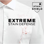 Van Heusen Mens Stain Shield Button Up Dress Shirt Blue 16 16.5  32