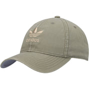 Adidas Men's Originals Olive Green Pre Curve Washed Adjustable Baseball Cap  Hat