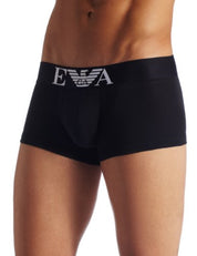 Emporio Armani Men's Solid Trunks Boxer Briefs Large Black