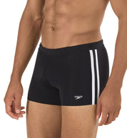 Speedo Mens Extra Slim Shoreline Square Leg Swimsuit Black Medium / 3