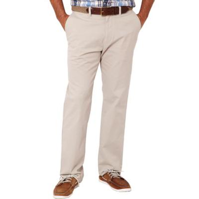 Nautica Mens Classic Fit Flat Front Beacon Pants True Stone Beige 38 x 32