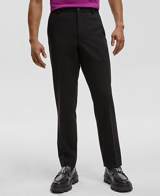 Mode of One Mens Slim fit Dress Pants 33 / 30 Black Solid
