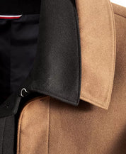 Tommy Hilfiger Mens Modern Fit Car Coat 44R Black