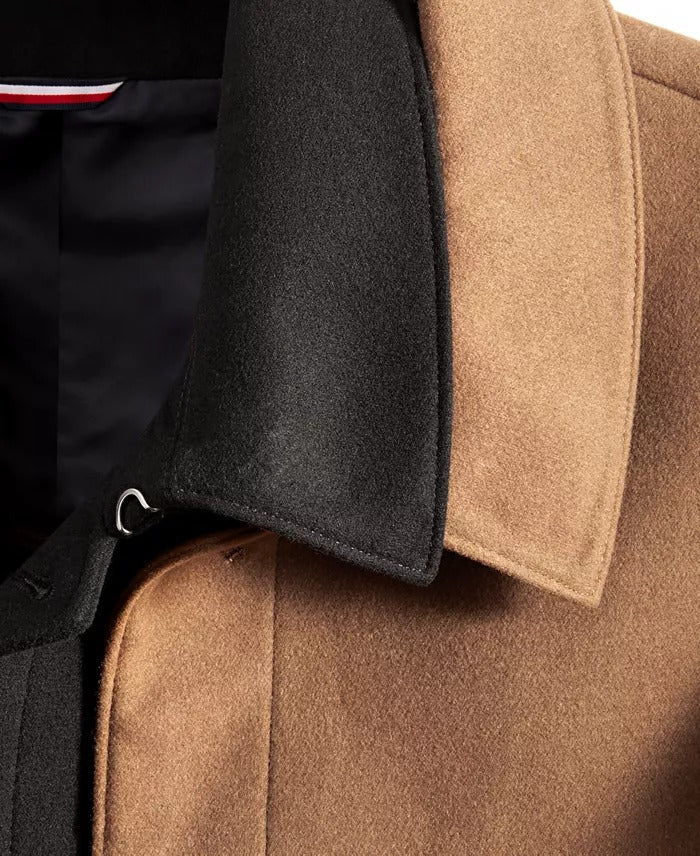 Tommy Hilfiger Mens Modern Fit Car Coat 44R Black