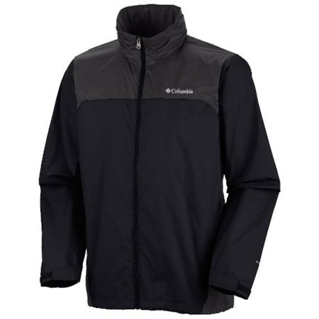 Columbia Men Raincoat Coat Medium Black Solid