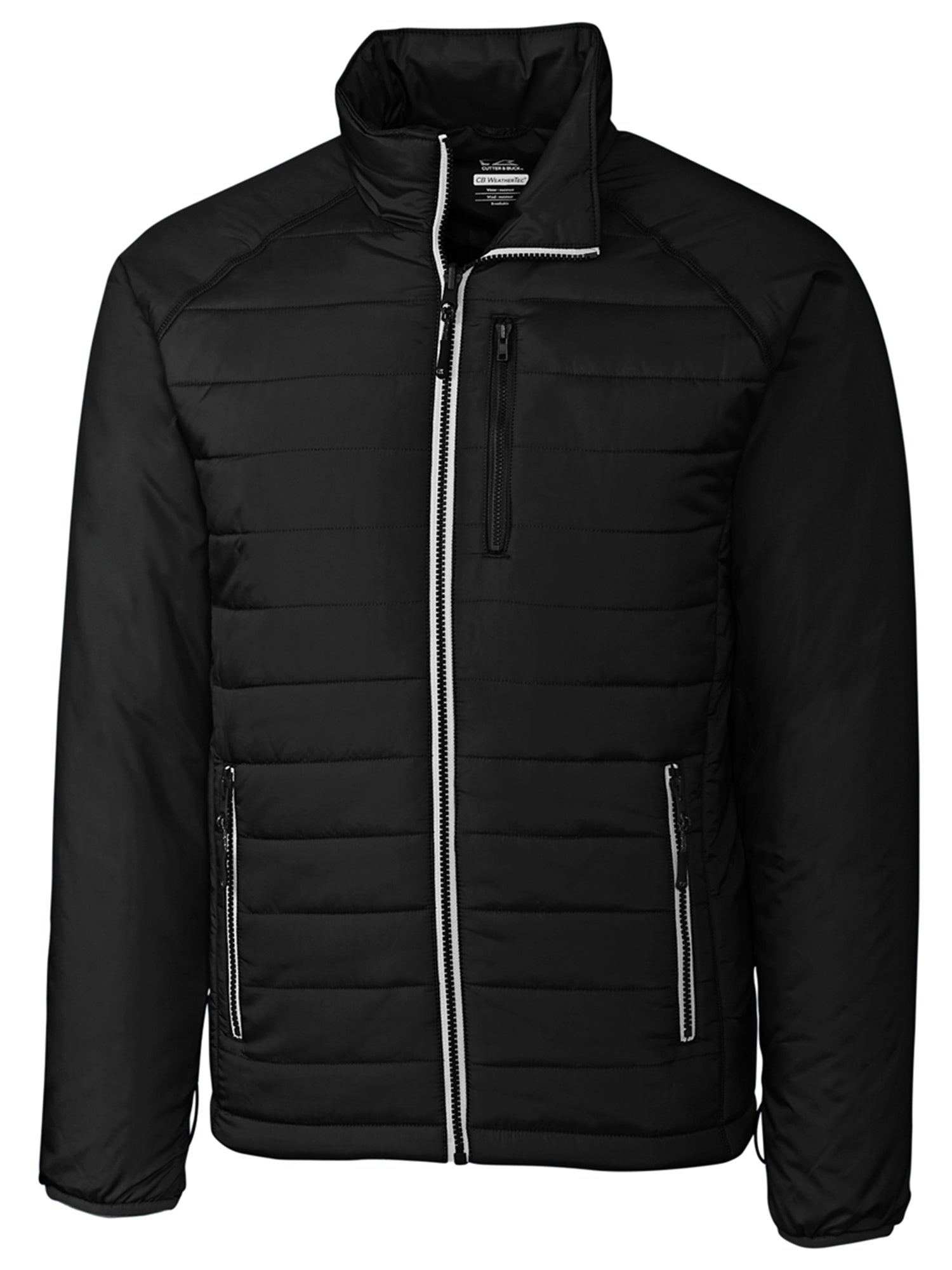 Cutter & Buck Men's Barlow Zipper Pass Puffer Jacket 3XLt 3XT 3XL Tall Black