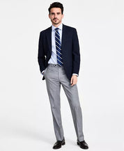 Michael Kors Mens Classic fit Sport Coat Blazer 44 S Navy Blue Solid Stretch