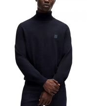 BOSS by Hugo Boss Men's Rollneck Turtleneck Regular-Fit Sweater Large Black