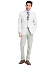 Michael Kors Mens Classic fit Sport Coat Blazer 44 S Light Grey Herringbone