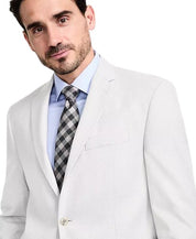 Michael Kors Mens Classic fit Sport Coat Blazer 46 R Light Gray Herringbone