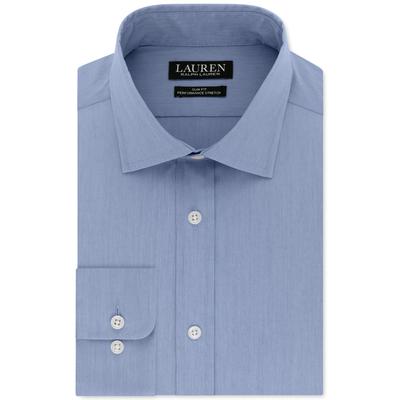 Lauren Ralph Lauren Men's Ultraflex Slim Fit Dress Shirt Blue 17.5 32 33