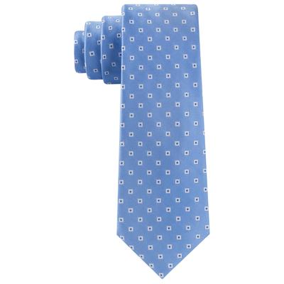 Lauren Ralph Lauren Men's Square Medallion Tie Light  Blue Necktie