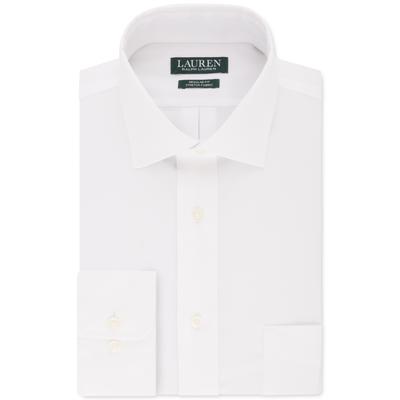 Lauren Ralph Lauren Mens Classic Fit Button Down Dress Shirt White 15.5 32 33