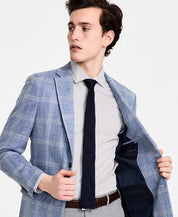 Tommy Hilfiger Mens Modern fit Sport Coat Blazer 42 R Blue Plaid