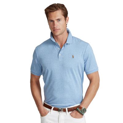 Polo Ralph Lauren Mens Classic Fit Cotton Short Sleeve Polo Shirt Isle Blue XL