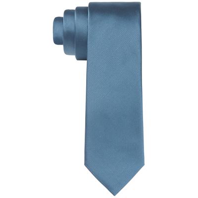 Calvin Klein Men's Unison Skinny Solid Tie Blue Necktie