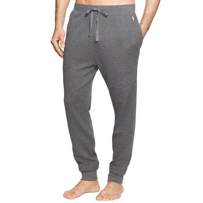 Polo Ralph Lauren Men's Waffle Knit Sleep Jogger Pants Heather Grey Medium