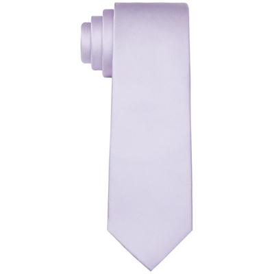 Calvin Klein Men's Unison Skinny Solid Tie Purple Necktie