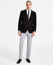 Nautica Mens Modern fit Sport Coat Blazer 38 R Black Solid Stretch