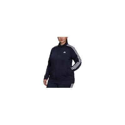 Adidas Womens Regular fit Track Jacket Coat 3X Navy Blue White
