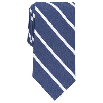 Club Room Men Tie Necktie One Size Blue White Striped