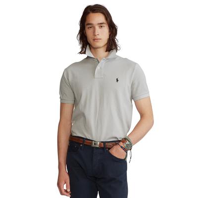 Polo Ralph Lauren Men's Custom Slim Fit Mesh Short Sleeve Polo Shirt Grey XS