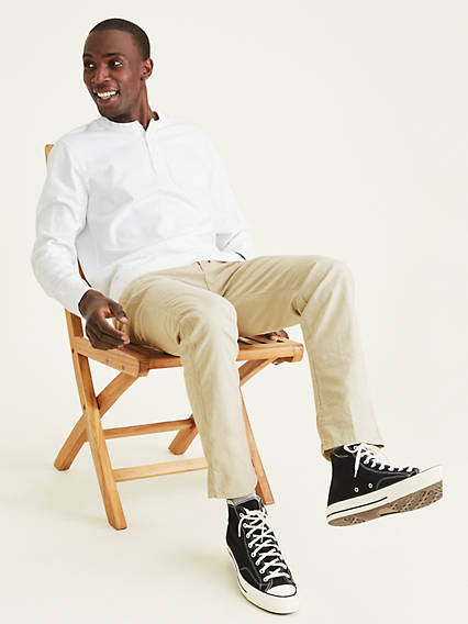 Dockers Mens Alpha Icon Chino Pants Moonstruck Beige 34 x 29