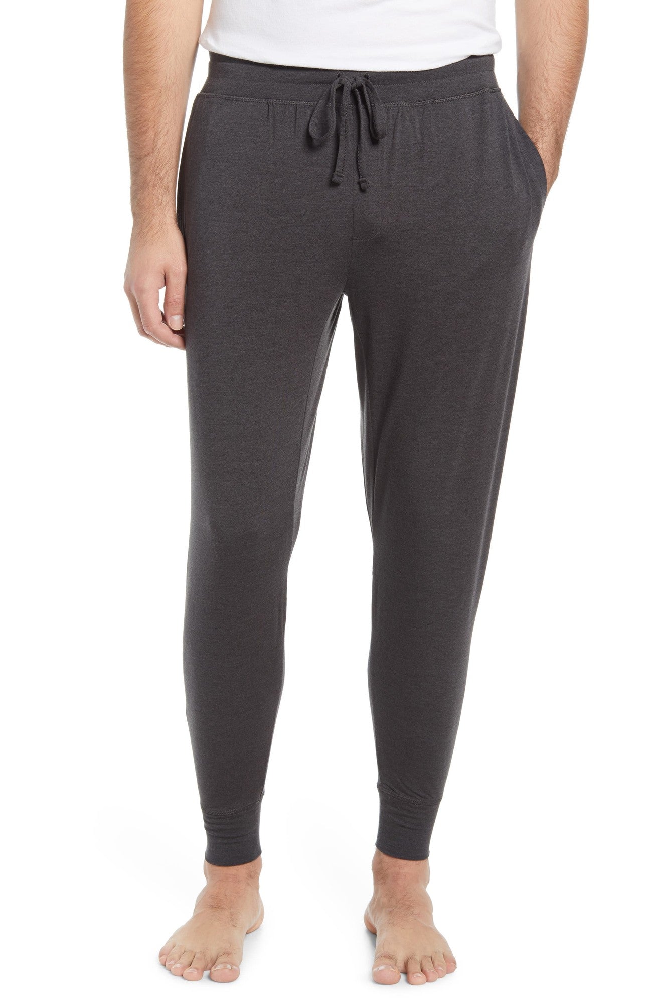 Tommy John Mens Lounge Joggers Casual Pants Charcoal Grey Small