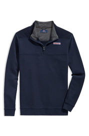 Vineyard Vines Mens Quarter Zip Classic Shep Shirt Navy Blue Small