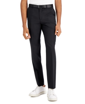 Hugo Boss Mens Slim fit Dress Pants 40 / 32 Dark Grey Solid