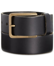 Tommy Hilfiger Black Brass Buckle Belt Small 30 - 32