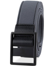 Alfani Men's 35mm Black Matte Plaque Buckle Belt S 30 32