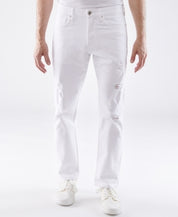 Lazer Lazer Mens Slim Fit Stretch Jeans White 31 x 32