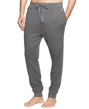 Ralph Lauren Polo Men's Pajamas Midweight Waffle Jogger Pants Grey Small