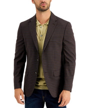 Tommy Hilfiger Mens Modern fit Sport Coat Blazer 40 R Red Check