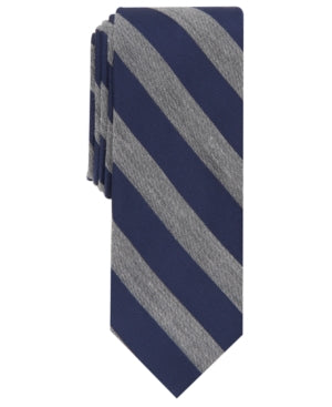 Bar Iii Navy Men's Meadow Stripe Skinny Necktie OSFA
