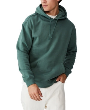 Cotton On Men's Green Fleece Pullover Hoodie Sweatshirt Size Large