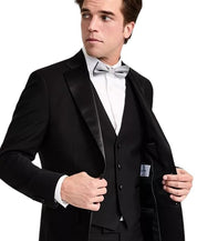 Calvin Klein Mens Slim fit Wool Tuxedo Jacket Blazer 38 S Black Solid
