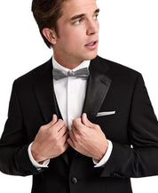 Calvin Klein Mens Slim fit Wool Tuxedo Jacket Blazer 46 L Black Solid