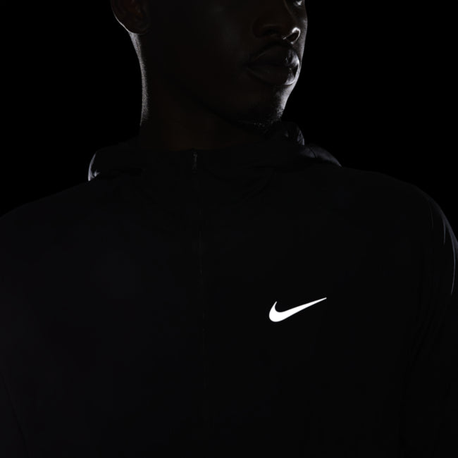 Nike Mens Regular fit Running Fitness Jacket Coat XXL Black Solid Hooded