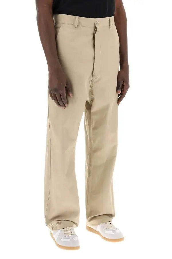 Mm6 Maison Margiela Mens Relaxed fit Casual Pants 46 / 28 Beige Solid