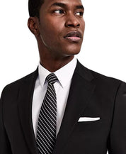 Calvin Klein Mens Skinny fit Wool Suit Jacket Blazer 42 S Black Solid Stretch