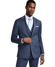 Calvin Klein Mens Slim fit Wool Suit Jacket Blazer 44 L Blue Solid