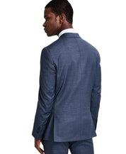 Calvin Klein Mens Slim fit Wool Suit Jacket Blazer 46 L Blue Solid Stretch